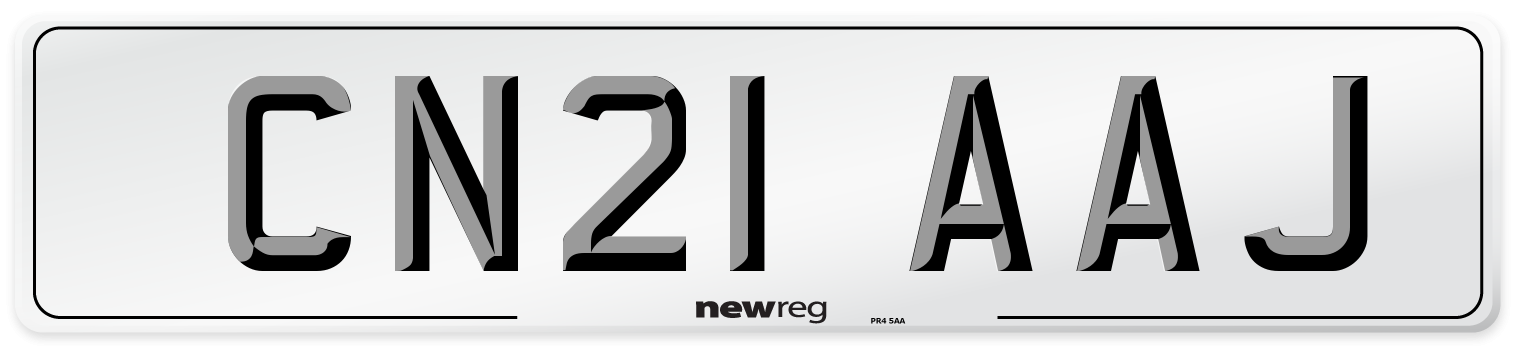 CN21 AAJ Number Plate from New Reg